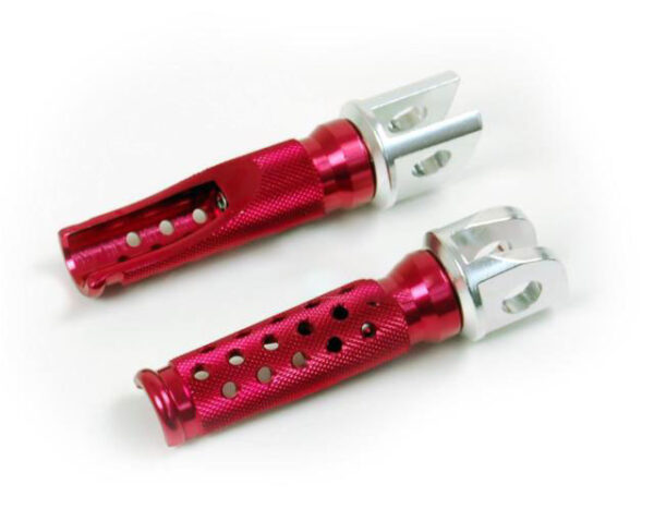 EMGO Red Slashed Rear Foot Pegs for Suzuki GSF Bandit 600 1995-2003