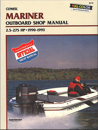 Clymer Repair Manual for Mariner 2.5-275 HP OB 1990-1993