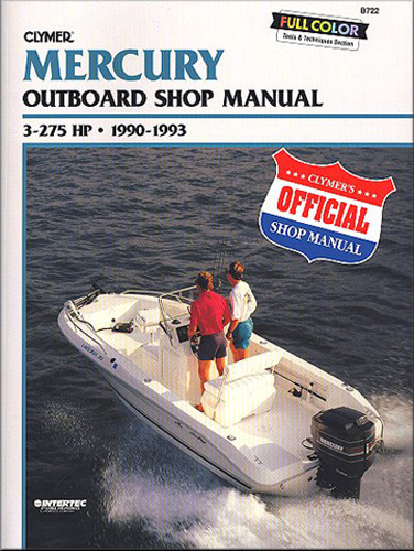 Clymer Repair Manual for Mercury 3-275 HP OB  1990-1993