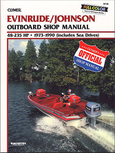 Clymer Repair Manual for Evin/Jhsn 48-235 HP OB 1973-1990