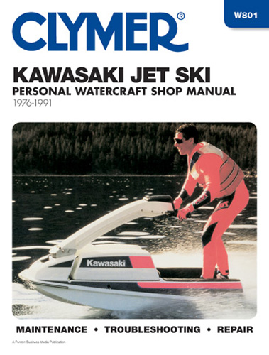 Clymer Repair Manual for Kawasaki Jet Ski 1976-1991