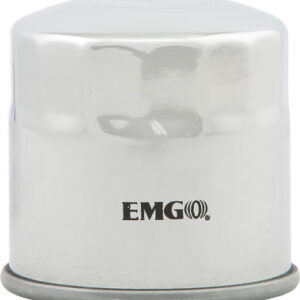 EMGO Chrome Spin On Oil Filter for Harley Davidson Dyna Models 1340 1991-1998