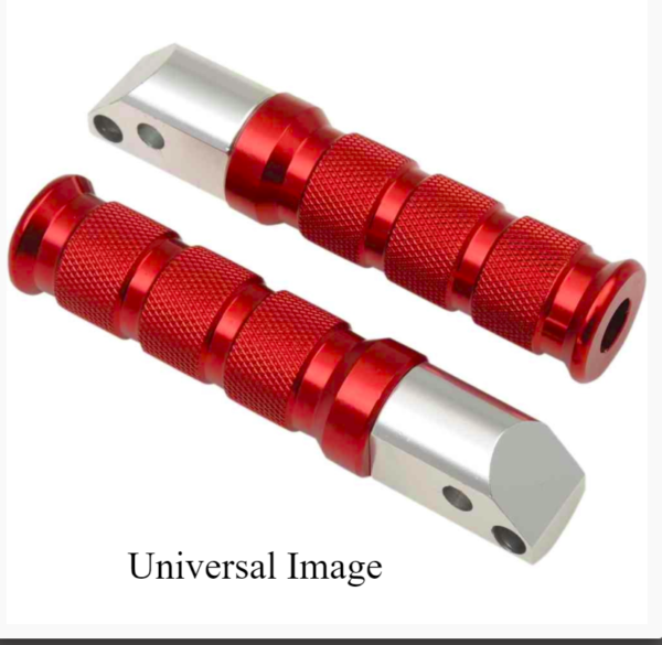 EMGO Red Anodized Front Foot Pegs for Yamaha FZR600 1989-1999