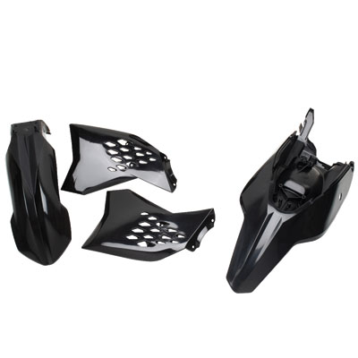 Acerbis Replica Plastic Kit Black for  KTM 65 SX 2009-2011