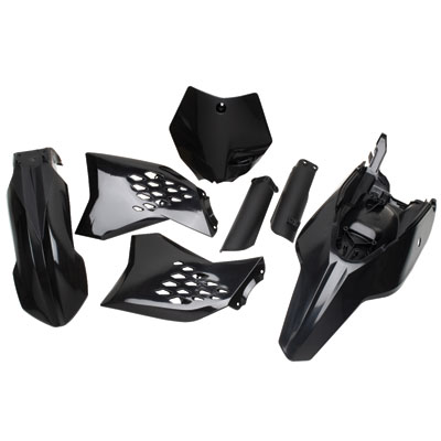 Acerbis Full Plastic Kit Black for KTM 65 SX 2009-2011