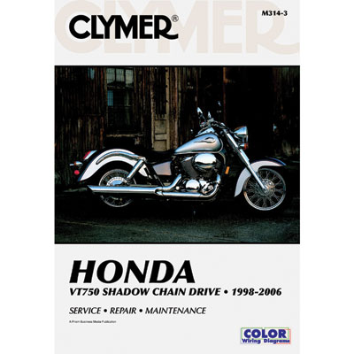 Clymer Repair Manuals for Honda Shadow 750 ACE VT750C 1998-2003