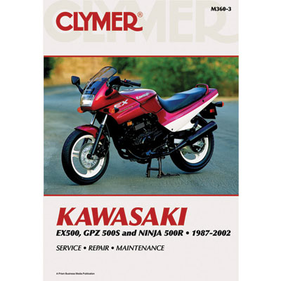 Clymer Repair Manuals for Kawasaki Ninja 500 EX500 1987-2002