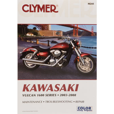 Clymer Repair Manuals for Kawasaki Vulcan Classic VN1600A 2003-2008