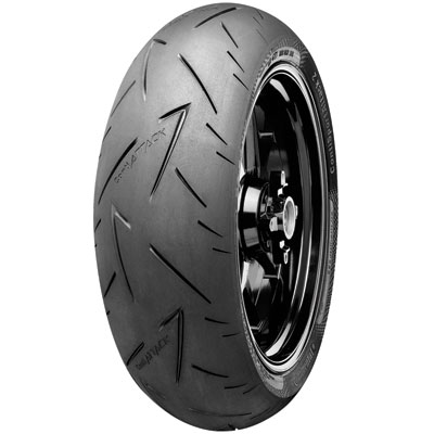 200/55ZR-17 (78W) Continental Sport Attack 2 Hypersport Radial Rear Motorcycle Tire for Aprilia RSV4 1000 APRC R ABS 2013-2015