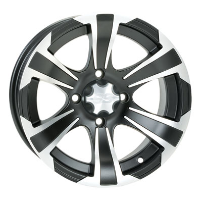 4/110 ITP SS312 Alloy Series Wheel 14×8 5.0 + 3.0 Matte Black for Honda Big Red MUV700 2009-2012