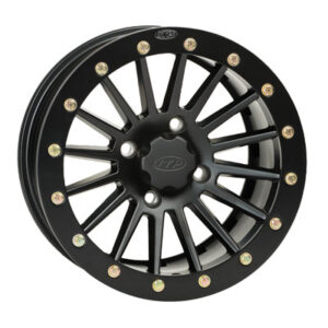 4/110 ITP SD Series Dual Beadlock Wheel 14×7 5.0 + 2.0 Black Beadring for Bombardier Traxter 500 4×4 1999-2005