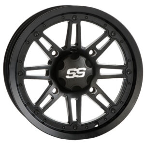 4/115 ITP SS216 Alloy Series Wheel 12×7 5.0 + 2.0 Matte Black for Arctic Cat 1000 LTD 2012