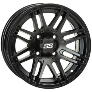 4/115 ITP SS316 Alloy Series Wheel 12×7 5.0 + 2.0 Matte Black for Arctic Cat 1000 LTD 2012