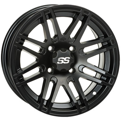 4/115 ITP SS316 Alloy Series Wheel 14×7 5.0 + 2.0 Matte Black for Arctic Cat 1000 LTD 2012