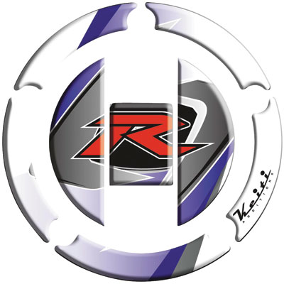 Keiti Gas Cap Protector “R” White for Suzuki GSXR1000 2003-2009