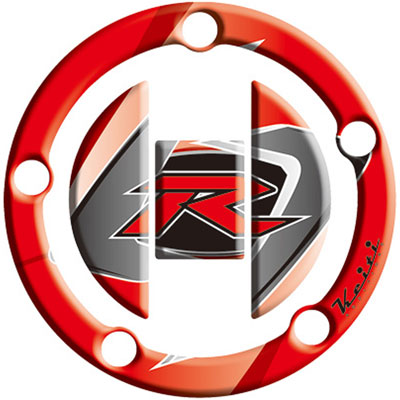 Keiti Gas Cap Protector “R” Red for Suzuki GSXR1000 2003-2009