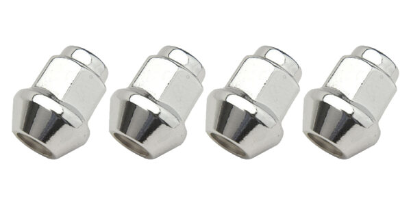 ITP (4pk) Tapered Chrome Lug Nut 3/8″ with 14mm Head for Polaris ATP 330 4×4 2004-2005