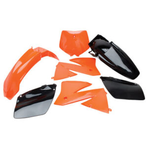 Polisport Complete Replica Plastic Kit KTM Orange/Black for KTM 125 SX 2001-2002