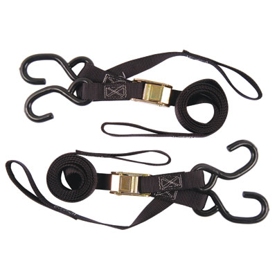 Rider Cargo Soft Loop/Buckle Tie Downs  Black