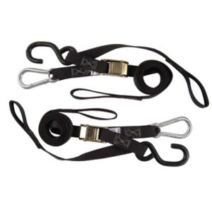 Rider Cargo Soft Loop/Buckle/Carabiner Tie Downs  Black