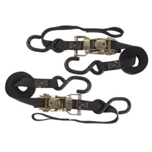 Rider Cargo Ratchet/Soft Loop Tie Downs  Black