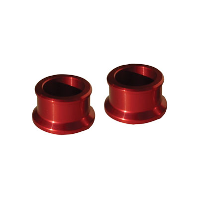 Ride Engineering Locking Rear Wheel Spacers Red for Suzuki RMZ250 2007-2018