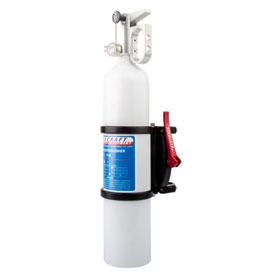 Tusk Safecraft Quick Release Fire Extinguisher Kit 3.0 Lb. White for Arctic Cat WILDCAT 1000i H.O. 2012-2016