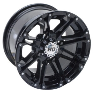 4/110 STI HD3 Alloy Wheel 12×7 2.0 + 5.0 Gloss Black for Arctic Cat DVX 400 2004-2008