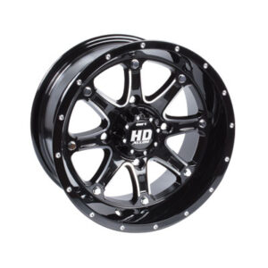 4/110 STI HD4 Alloy Wheel 12×7 2.0 + 5.0 Gloss Black for Arctic Cat DVX 400 2004-2008