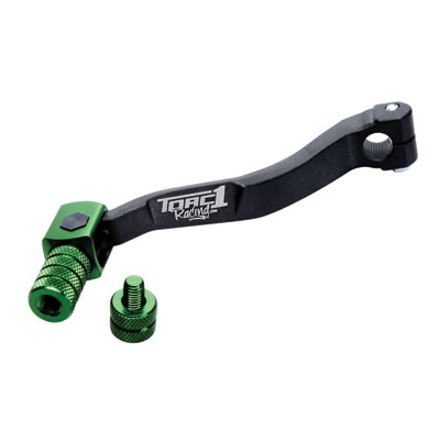 TORC1 Racing Reaction MX Shift Lever Black/Green Tip for Kawasaki KX450F 2006-2015