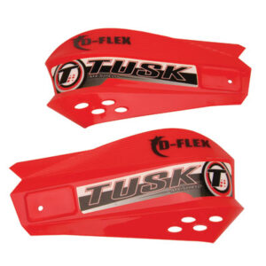 Tusk MX D-Flex Replacement Plastic Hand Shields Red