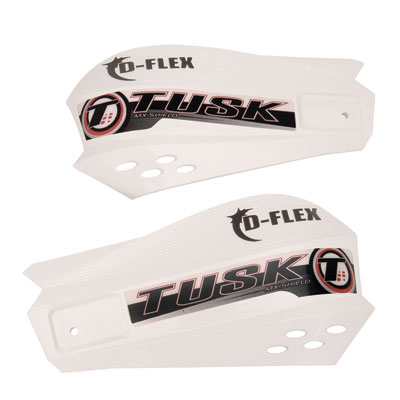 Tusk MX D-Flex Replacement Plastic Hand Shields White