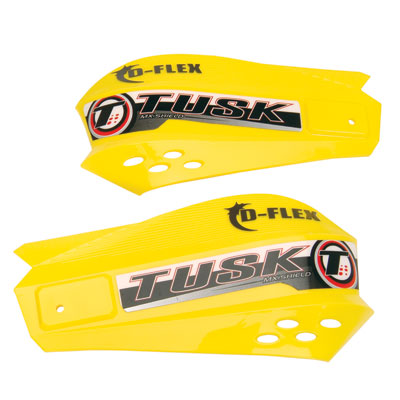 Tusk MX D-Flex Replacement Plastic Hand Shields Yellow