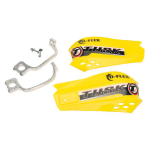 Tusk MX D-Flex ATV Handguards Yellow