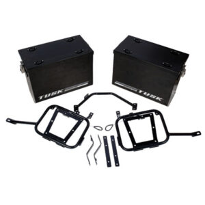 Aluminum Panniers with Pannier Racks Large Black for BMW R1200GS 2013