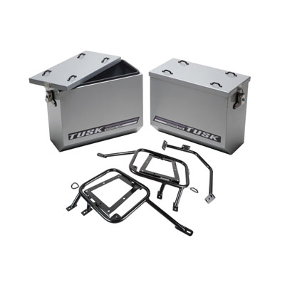 Aluminum Panniers with Pannier Racks Medium Silver for BMW R1200GS 2013