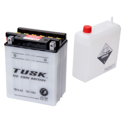 Tusk Tec-Core Battery with Acid TB14A2 for Arctic Cat 366 4X4 AUTO 2008-2010