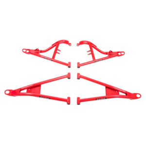 Tusk Mohawk Extreme Duty High Clearance A-Arms (Full Set) Red with Bushing Hardware & Ball Joints for Polaris RANGER RZR XP 1000 2014-2018