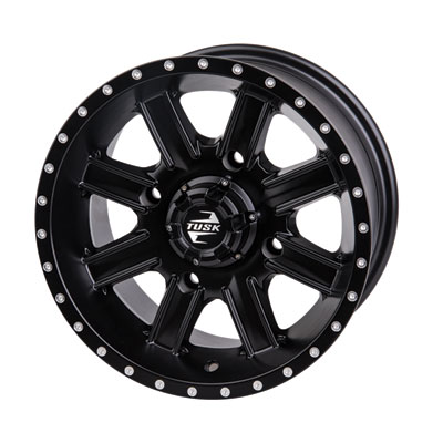 Tusk 4/137 Tusk Cascade Wheel 14×7 4.0 + 3.0 Matte Black for Bombardier Outlander 330 2×4 H.O. 2003-2005