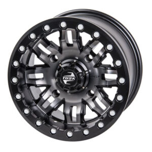 Tusk 4/137 Tusk Teton Beadlock Wheel 14×7 4.0 + 3.0 Gun Metal/Black for Bombardier Outlander 330 2×4 H.O. 2003-2005