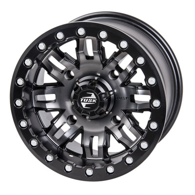 Tusk 4/137 Tusk Teton Beadlock Wheel 14×7 4.0 + 3.0 Gun Metal/Black for Bombardier Outlander 330 2×4 H.O. 2003-2005