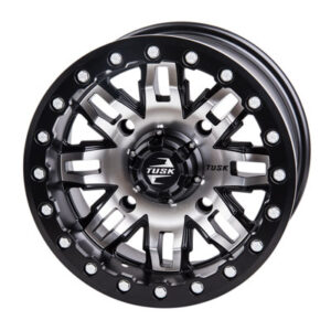 Tusk 4/137 Tusk Teton Beadlock Wheel 14×7 4.0 + 3.0 Machined/Black for Bombardier Outlander 330 2×4 H.O. 2003-2005