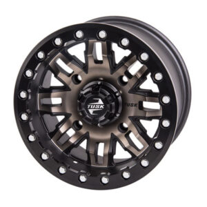 Tusk 4/137 Tusk Teton Beadlock Wheel 14×7 4.0 + 3.0 Smoke/Black for Bombardier Outlander 330 2×4 H.O. 2003-2005