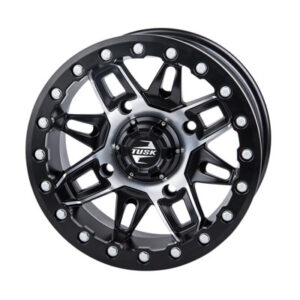 Tusk 4/137 Tusk Wasatch Beadlock Wheel 14×7 4.0 + 3.0 Machined/Black for Bombardier Outlander 330 2×4 H.O. 2003-2005