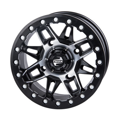 Tusk 4/137 Tusk Wasatch Beadlock Wheel 14×7 5.0 + 2.0 Machined/Black for Bombardier Outlander 330 2×4 H.O. 2003-2005