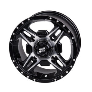 Tusk 4/137 Tusk Beartooth Wheel 12×7 5.0 + 2.0 Machined/Black for Bombardier Outlander 330 2×4 H.O. 2003-2005