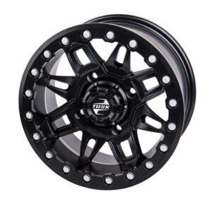 Tusk 4/156 Tusk Wasatch Beadlock Wheel 14×7 4.0 + 3.0 Matte Black for Kawasaki MULE Pro-DX 2016-2017