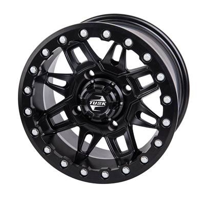 Tusk 4/156 Tusk Wasatch Beadlock Wheel 14×7 5.0 + 2.0 Matte Black for Kawasaki MULE Pro-DX 2016-2017