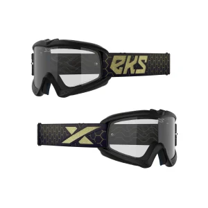 XGROM CLEAR YOUTH GOGGLE BLACK & GOLD METALLIC