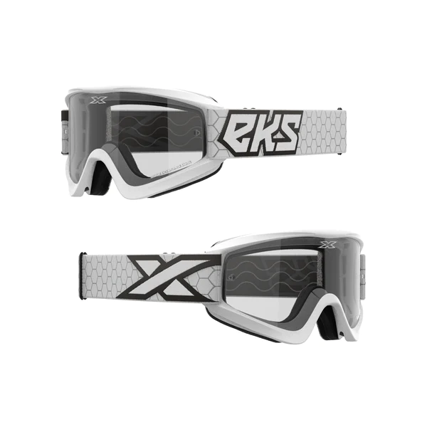 GOX FLAT-OUT CLEAR GOGGLE WHITE, BLACK